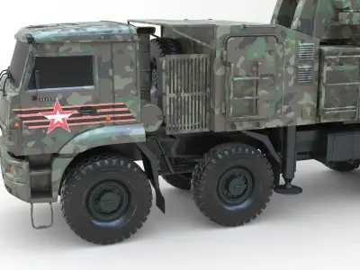 SA 22 Pantsir S1 Camo 3D model