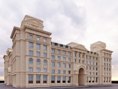 commercial building 1 3D model
