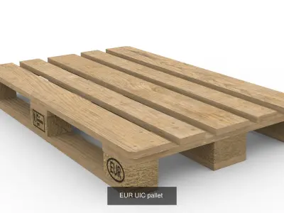 Most popular pallets in Europe 3D Model Pack