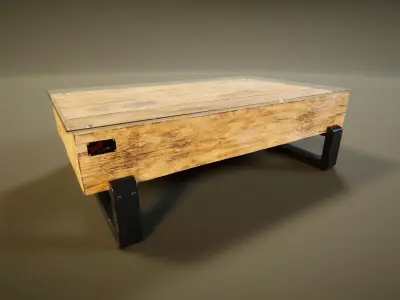Coffee Table 11 Low-poly 3D model