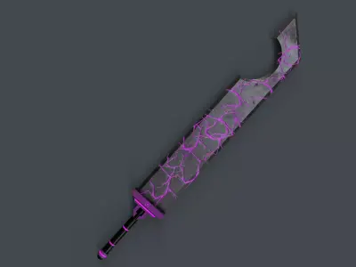Sci-Fi Sword V1 - 03 Low-poly 3D model