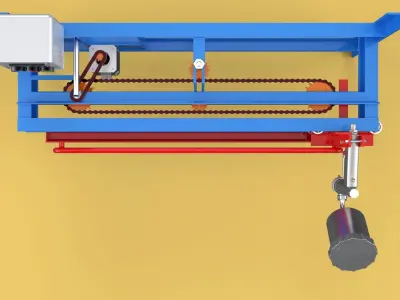 AUTOMATIC PAINT SPRAYING MACHINE SPRAYER COATING AIRBRUSH TOOL 3D model