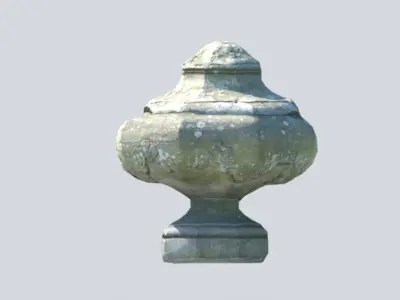 Aged Garden Ornament Free low-poly 3D model