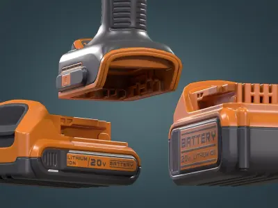 Angle Grinder Low-poly 3D model purchase