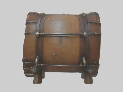 Battledrum Model 1 Low-poly 3D model