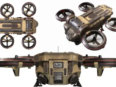 Dropship 3D model