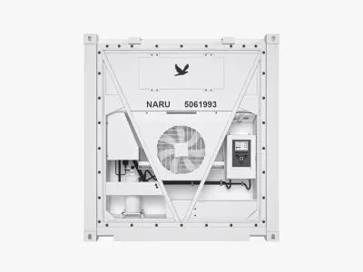 20 ft Refrigerated Shipping Container 3D model