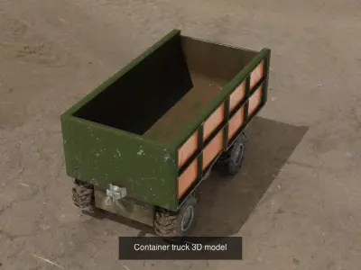Container trucks 3D models 3D Model Pack