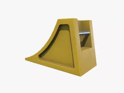 Vehicle chock Low-poly 3D model