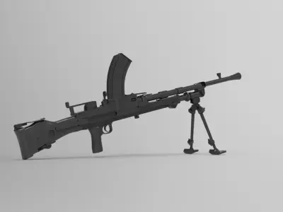 303 Bren Mk1 light machine gun 3D model