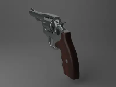 revolver 3D model 7