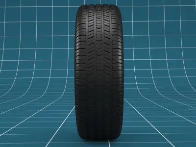 Car tire 01 3D model