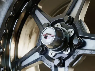Hoosier racing wheels 3D model
