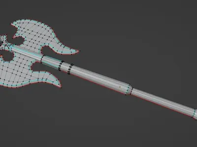 Executioners axe Low-poly 3D model purchase