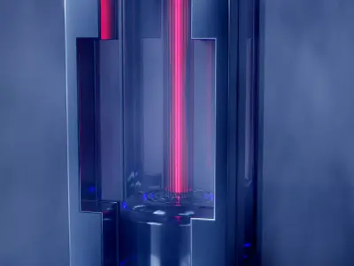 Sci-Fi Tube 3D model
