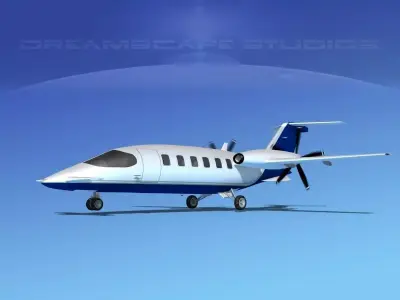 Piaggio Avanti P180 V07 3D model