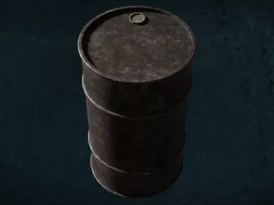 Metal Barrels Series Iron Relics Content G2 3D model