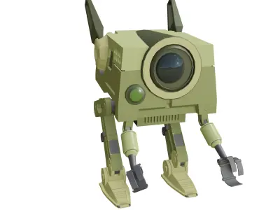 Industrial Robot Revolution Changing the Future game ready file Low-poly 3D model