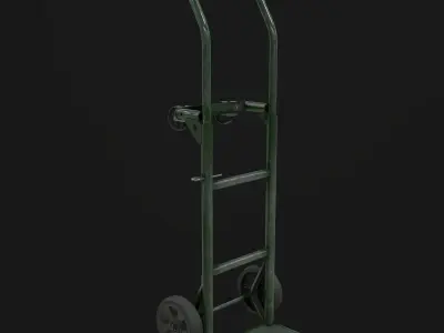Hand Truck Free low-poly 3D model