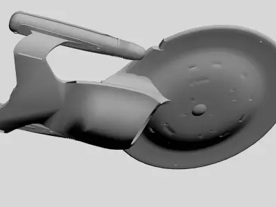USS Enterprise Star Trek Low-poly 3D model