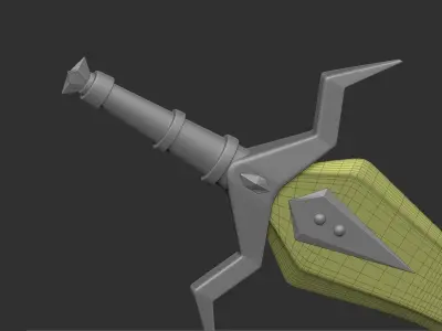 Sword Began Free low-poly 3D model