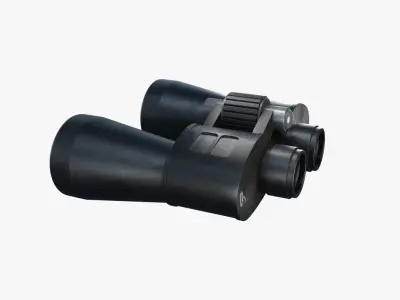 Binoculars Low-poly 3D model 6