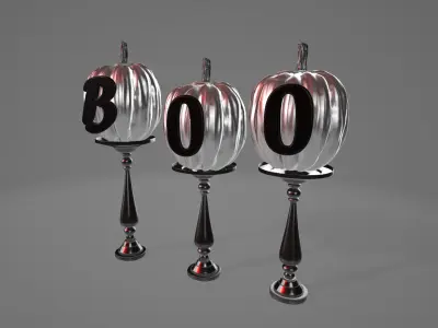 BooPumpkins  3DModel part of the Halloween package  3D model