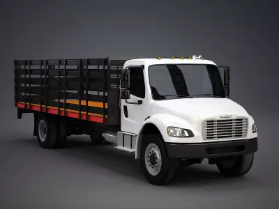 Freightliner M2 Stake Bed 3D model