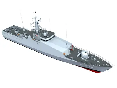 Turkish Tuzla Class Patrol Boat 3D model