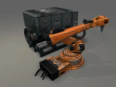 Industrial machines Low-poly 3D model purchase
