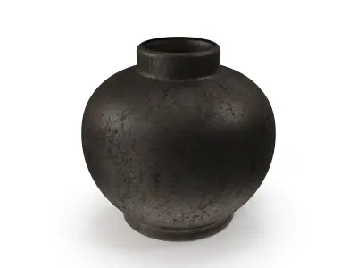 Metallic Gray Vase Free 3D model