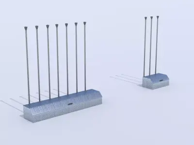 Fuel Fill Point Service Station Free 3D model