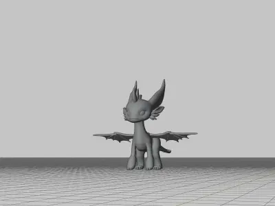 Baby Dragon Low-poly 3D model purchase