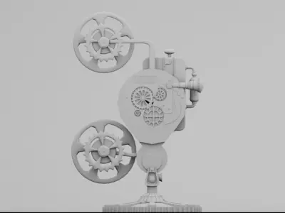 OLD FILM PROJECTOR 3D model