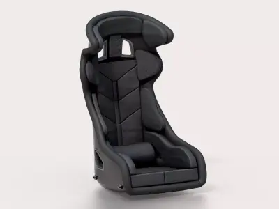 Racing Sport Seat V01 Low-poly 3D model