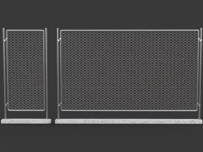  metal fence 3D model
