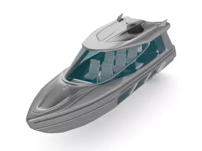 Cabin Cruiser 3D model V2