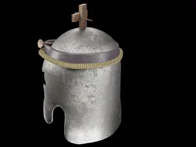 Knight Helmet 3D model buy