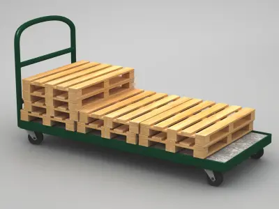 Transport Trolley 3D model
