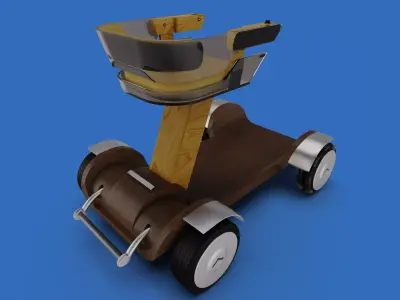 Electric Wheel Chair Vehicle Free 3D model