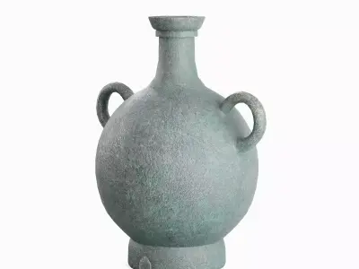 Medieval Decor Vase 01 Low-poly 3D model
