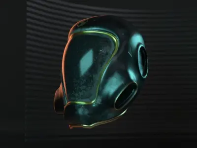 Sci-FI Helmet 3D model