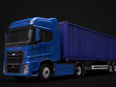 F-Max Iso Container Trailer 3D model
