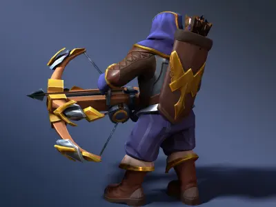 Ranger - Rigged Animated Low-poly 3D model