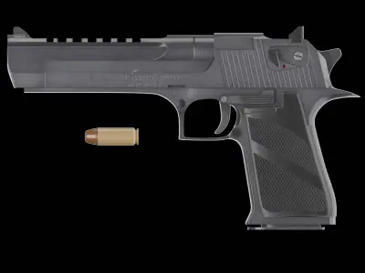 Desert Eagle Low-poly 3D model purchase
