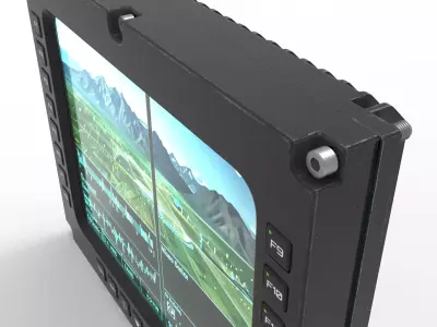 Military Rugged Display 3D model