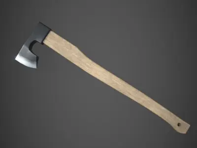 Axe Low-poly 3D Low-poly 3D model