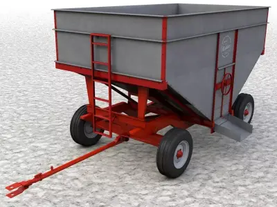 Heider Gravity Flow Wagon 3D model