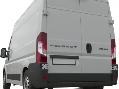 2024 Peugeot BOXER  L2H2 Detailed interior 3D model