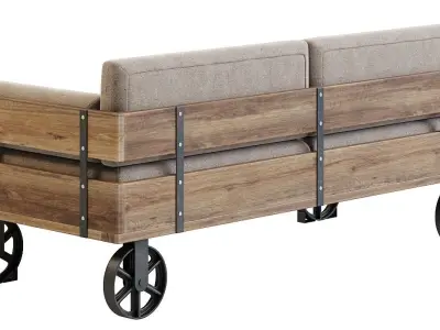 Railway Sofa 3D model